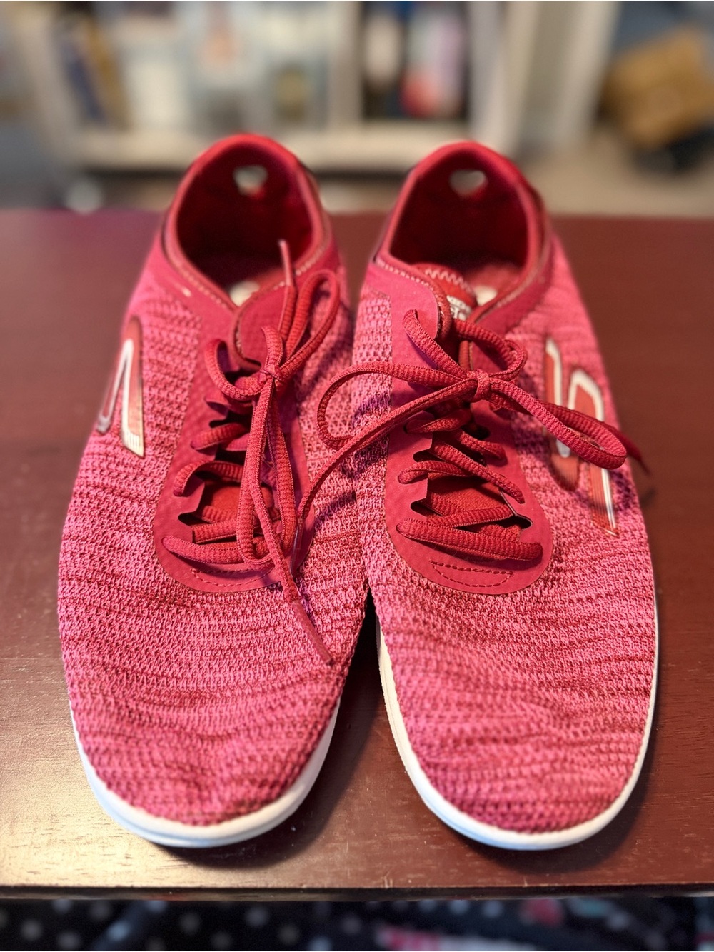Women’s Dark Red Skechers - Size 9